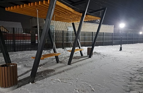В Земетчино на улице Кирова завершилось благоустройство сквера